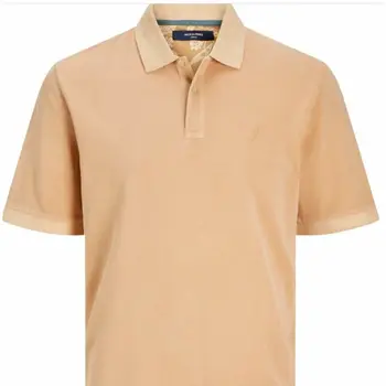 Men’s Short Sleeve Polo Shirt Jack & Jones JPRBLUWILLIAM  12257315  Beige