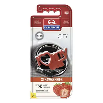 Car Air Freshener Dr Marcus City Strawberry Plastic Fragrance