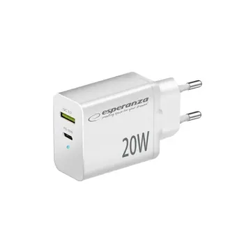 Wall Charger Esperanza EZC105W White 20 W