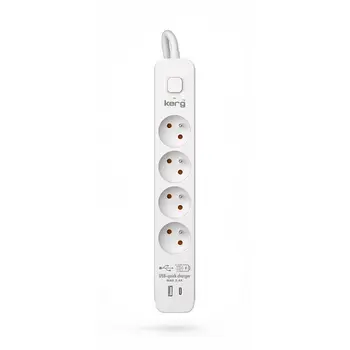 4-socket plugboard with power switch Kerg M02593 (3 m)