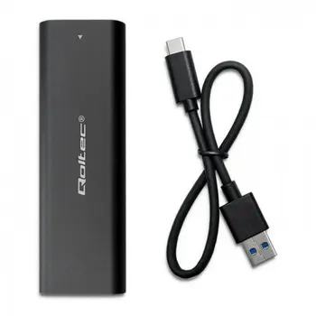 External Box Qoltec 50311 Black