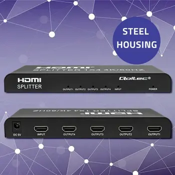 HDMI switch Qoltec 51799 Black