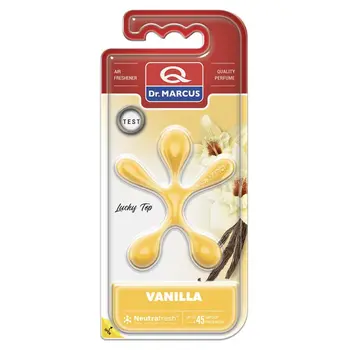 Car Air Freshener Dr Marcus Lucky Top Vanilla Plastic Fragrance Pendant (12 Units)