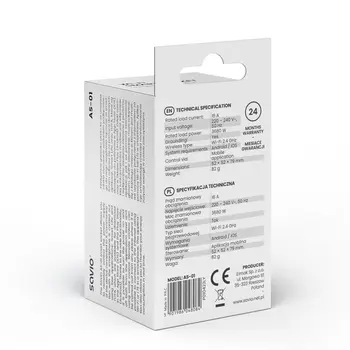 Smart Plug Savio AS-01 Wi-Fi