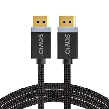 DisplayPort Cable Savio CL-176 Black 3 m