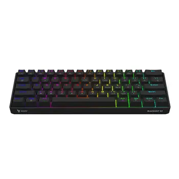 Keyboard Savio BLACKOUT X2 PEACH Black Qwerty US