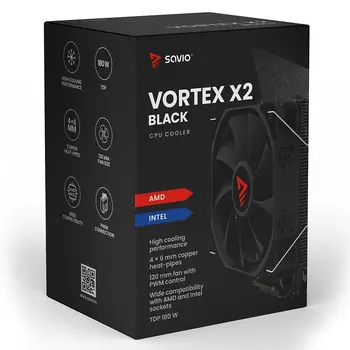 CPU Fan Savio VORTEX X2 BLACK