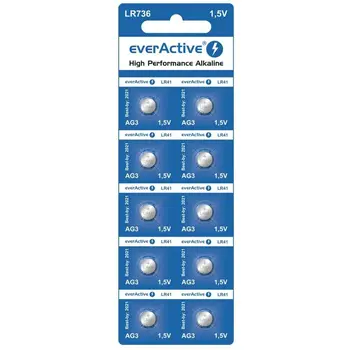 Batteries EverActive EverActive G3 LR736 LR41 (10 Units)
