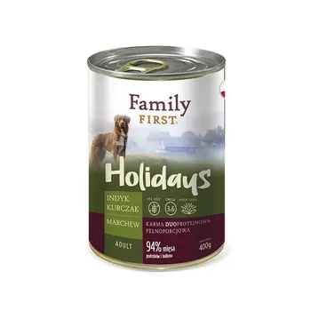 Wet food Family First FF-19014 Chicken Turkey Carrot 400 g