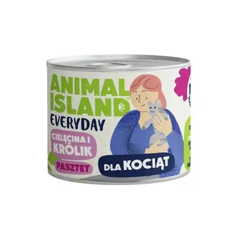Cat food ANIMAL ISLAND Everyday Veal and rabbit for kittens Veal 185 g