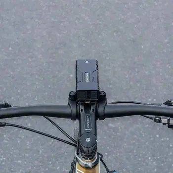 LED Bicycle Torch Rockbros Luz de bicicleta con función de powerbank
