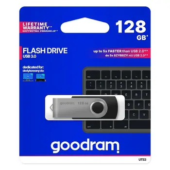 USB stick GoodRam UTS3 USB 3.1 Black 128 GB (1 Unit)