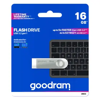 USB stick GoodRam FLASHDRIVE Silver 16 GB
