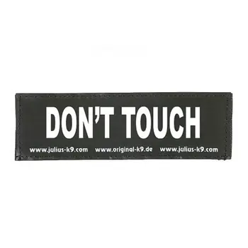 Harness tags Julius K9 DON'T TOUCH L White Black (2 Units)