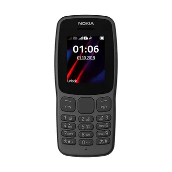 Smartphone Nokia 106 1,8" mediatek 6261d 4 MB Black