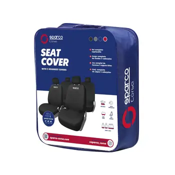 Car Seat Covers Sparco Sport Black
