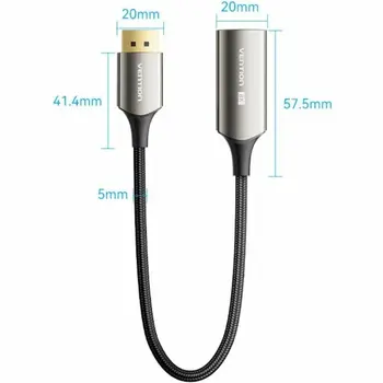 DisplayPort to HDMI Cable Vention HFNBC Black
