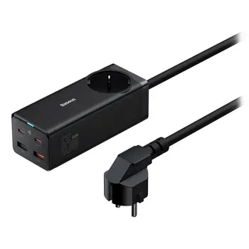 Wall Charger Baseus PSZM000901 Black 65 W