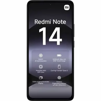Smartphone Xiaomi Redmi Note 14 Octa Core 6 GB RAM 128 GB Black 6,67"