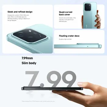 Smartphone Poco C85 6,9" Octa Core 6 GB RAM 128 GB Green