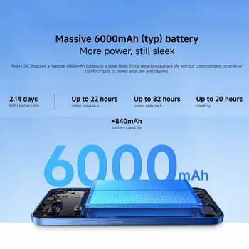 Smartphone Xiaomi Redmi 15C 6,9" Octa Core 4 GB RAM 256 GB Orange