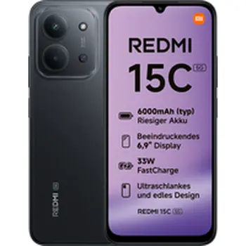 Smartphone Xiaomi Redmi 15C Octa Core 4 GB RAM 128 GB Black 6,9"