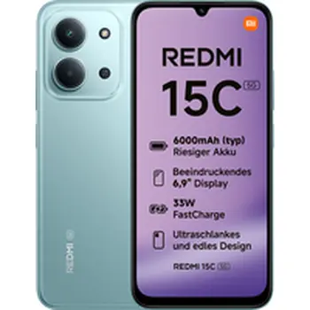 Smartphone Xiaomi Redmi 15C Octa Core 4 GB RAM 128 GB Green 6,9"