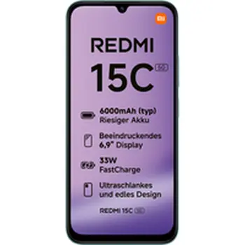 Smartphone Xiaomi Redmi 15C Octa Core 4 GB RAM 128 GB Green 6,9"