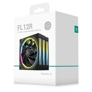 Box Ventilator DEEPCOOL R-FL12R-BKAPN3-G Ø 12 cm (3 Units)