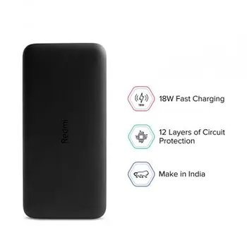 Powerbank Xiaomi Redmi Fast Charge 18W Black 20000 mAh