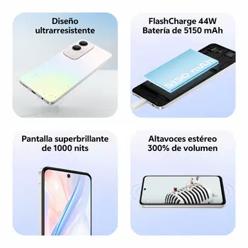 Smartphone Vivo V2419 Octa Core 8 GB RAM 256 GB Silver