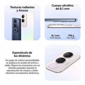 Smartphone Vivo V2419 Octa Core 8 GB RAM 256 GB Silver
