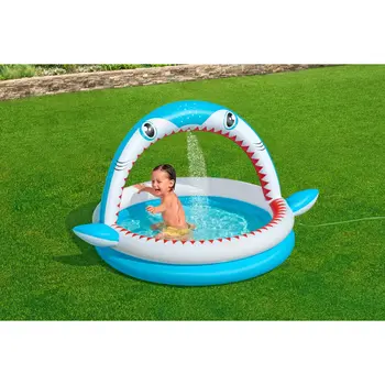 Inflatable Paddling Pool for Children Bestway Shark 163 x 127 x 92 cm