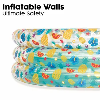 Inflatable Paddling Pool for Children Bestway Tropical 170 x 53 cm