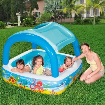 Inflatable Paddling Pool for Children Bestway 140 x 140 x 114 cm