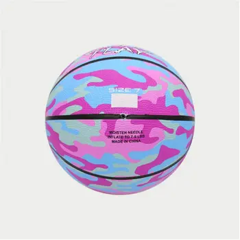 Basketball Ball Peak Peak Camo Ball Blue Light Pink (Size 5)