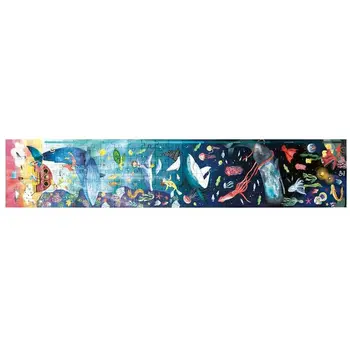 Puzzle Hape 150 x 30 cm 200 Pieces Navy