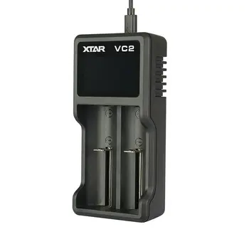 Battery charger Xtar VC2 Litio Ion Batteries x 2