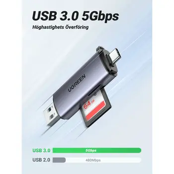 Card Reader Ugreen 50706 Silver
