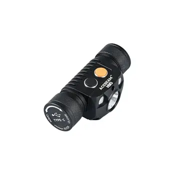 LED Head Torch Acebeam H30 R+UV 6500K Black Orange 4000 Lm