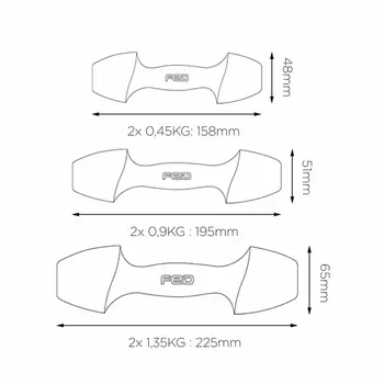 Dumbbells Xiaomi FED 0,9 kg