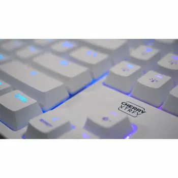 Keyboard and Mouse Cherry White AZERTY