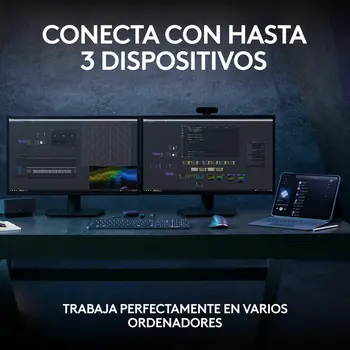 Wireless Keyboard Logitech MX Keys S Spanish Qwerty Graphite Steel
