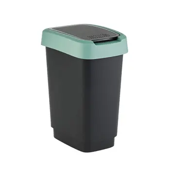 Waste bin Rotho Twist Green Green Plastic 25 L