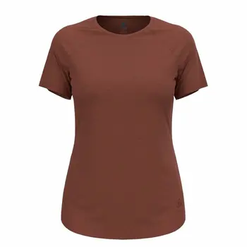 Women’s Short Sleeve T-Shirt Odlo Essential 365 Brown