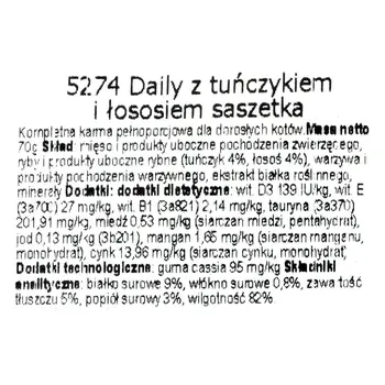Cat food Almo Nature Nature Daily Salmon Tuna 70 L 70 g
