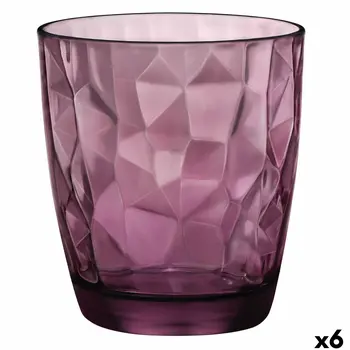 Glass Bormioli Rocco Diamond Purple Glass 300 ml (6 Units)