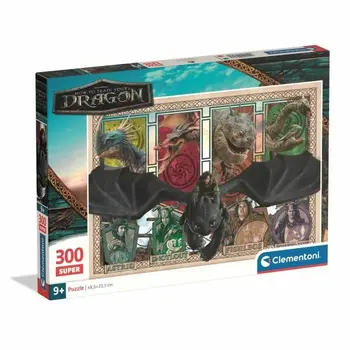 Puzzle Clementoni Super - How to Train your Dragon 48,5 x 33,5 cm 300 Pieces