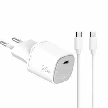 USB Cable Celly UPTC1USBC25WCTC White