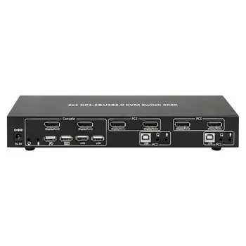 KVM switch Techly DP-KVM2